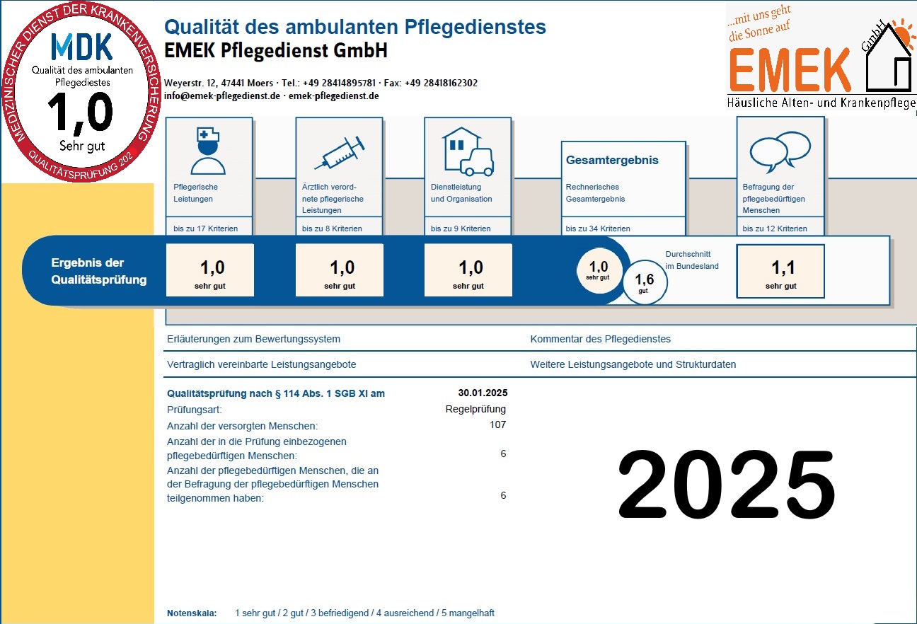 QUALITÄT / EMEK Pflegedienst GmbH